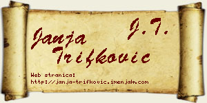 Janja Trifković vizit kartica
